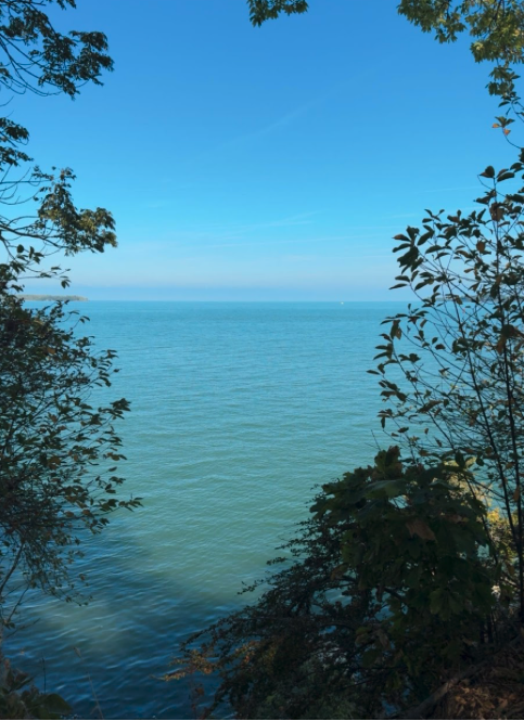 The view of the water at the stone laboratory campus. This campus takes place on lake Erie off of put in bay.